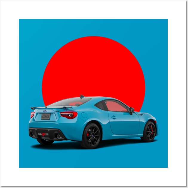 BRZ Japan Sun Blue Lagoon Wall Art by CharlieCreator